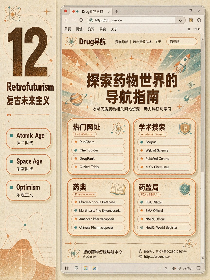复古未来主义 网页效果图