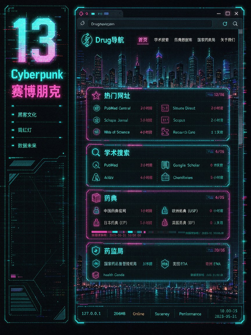 赛博朋克 网页效果图