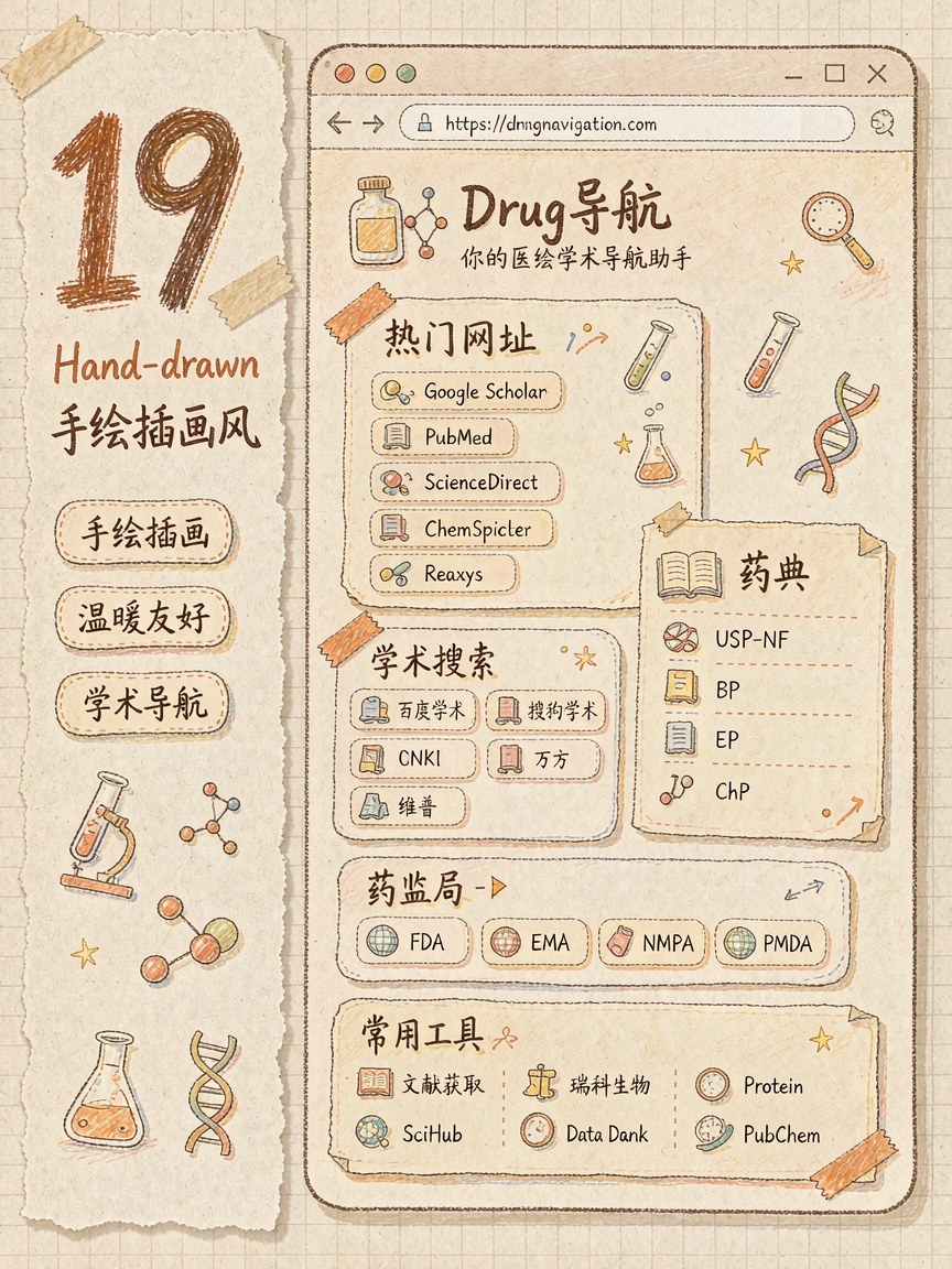 手绘插画风 网页效果图
