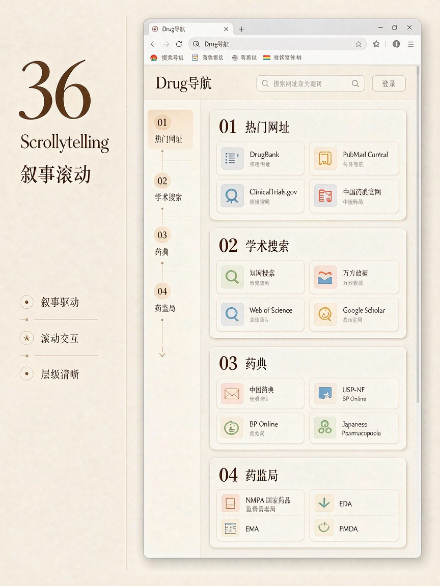 叙事滚动 网页效果图